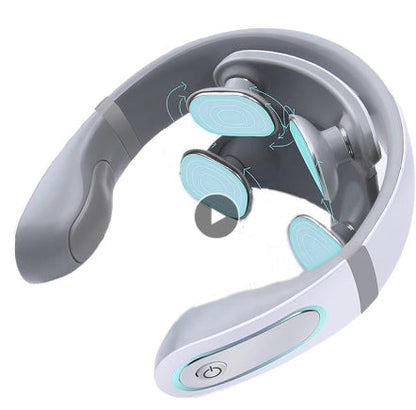 Wireless Electronic Neck Massager 4D Shiatsu