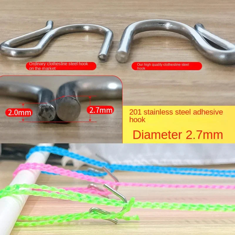 Windproof Non-Slip Clothesline(32 ft)